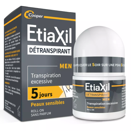 Detranspirant Men - Excessive perspiration - Etiaxil - 15 ml