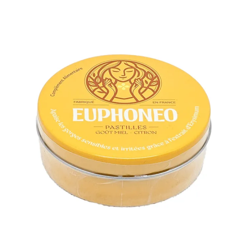 Euphoneo Pastilles - Goût Miel/Citron - Boite De 50