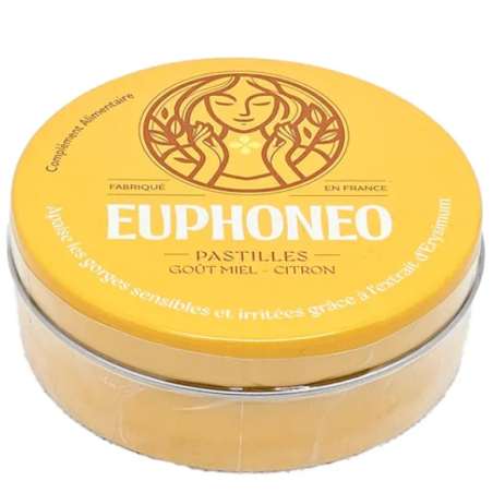 Euphoneo Pastilles - Goût Miel/Citron - Boite De 50