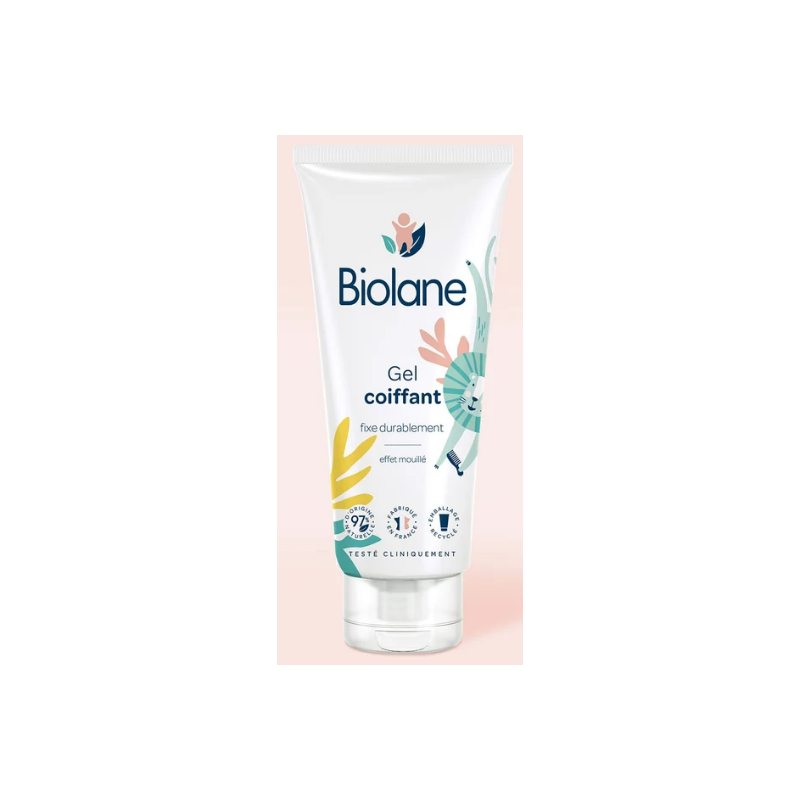 Gel Coiffant - Effet Mouille - Fixe Durablement - Biolane - 100 ml