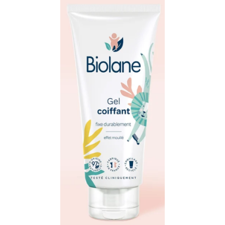 Gel Coiffant - Effet Mouille - Fixe Durablement - Biolane - 100 ml