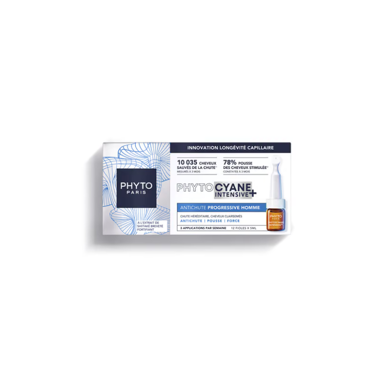 Anti-fall Treatment Man - PhytoCyane Intensive+ - 12 x 5ml