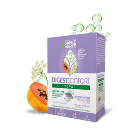 DigestConfort Total - Facilitated Digestion - Green Health - 30 Tablets