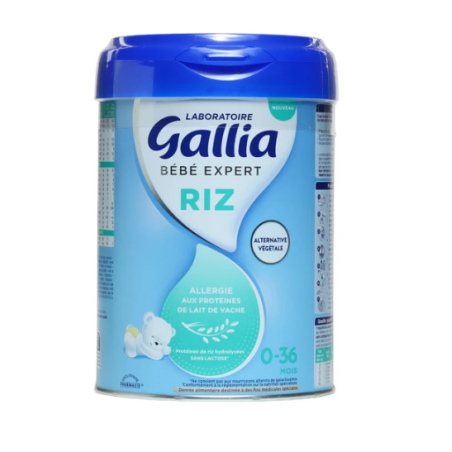 Lait Riz Bébé Expert - 0 à 36 Mois - Gallia - 800 g
