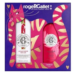 Roger Gallet Red Ginger Perfumed Water Gift Set - 100ml + Free Body Lotion