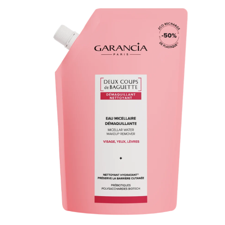 Micellar Makeup-Removing Water Refill - Hydrating Cleanser - Garancia - 400 ml
