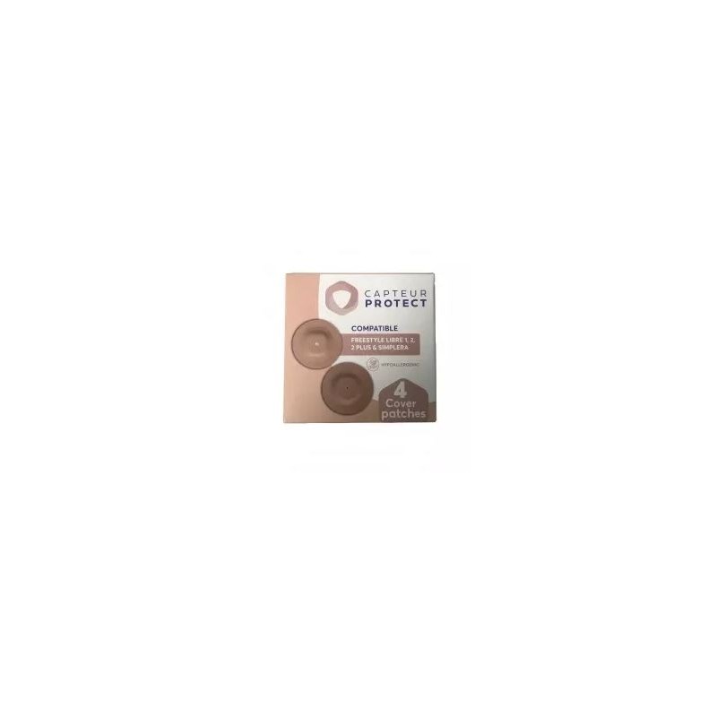 Capteur Protect - Patch compatible avec Freestyle Libre - Chair - Boite de 4