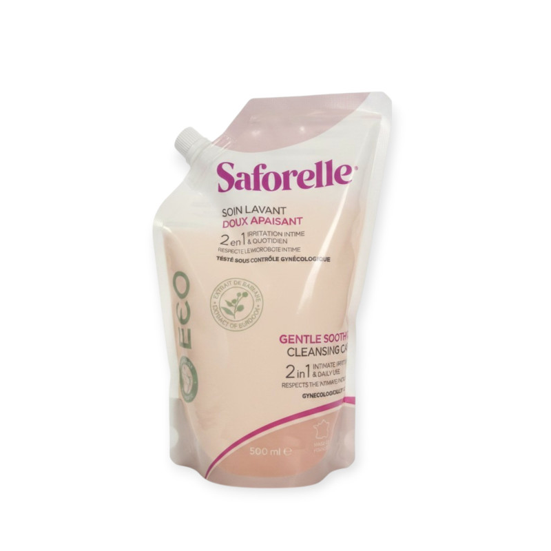 Recharge Eco - Soin Lavant Doux - Irritations & Quotidien - Saforelle - 500 ml