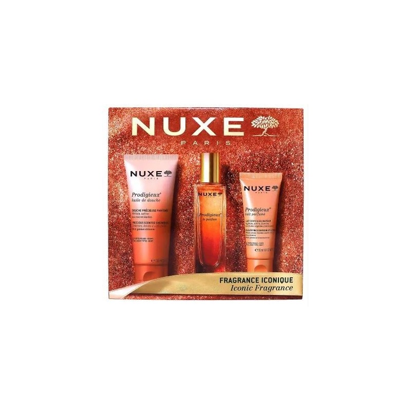 Coffret Fragrance Iconique - Prodigieux Le Parfum - Huile douche - Lait Parfumé- Nuxe