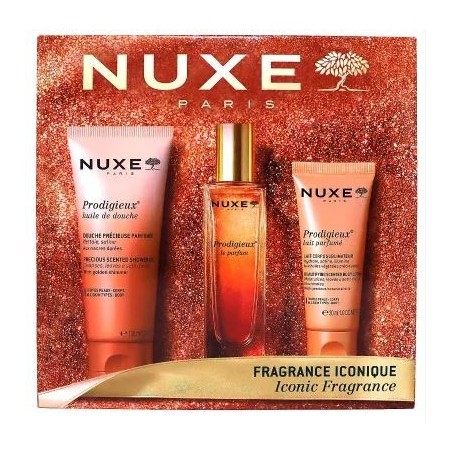 Coffret Fragrance Iconique - Prodigieux Le Parfum - Huile douche - Lait Parfumé- Nuxe