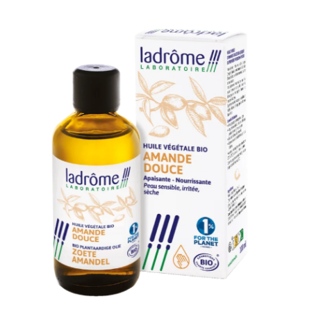 Organic Sweet Almond Vegetable Oil - Ladrôme - 100 ml