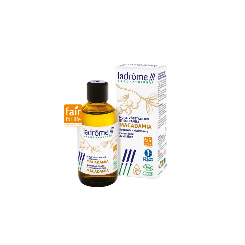 Organic Macadamia Vegetable Oil - Ladrôme - 100 ml